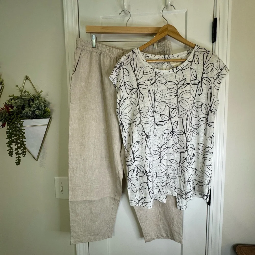 2 Piece XL Linen Bundle Top and Pants - Picture 12 of 12